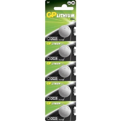 GP-button-cell-battery-Lithium-CR2025-5-pack