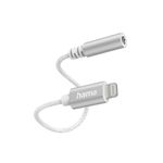 Hama 00201523 cavo Lightning Bianco (Hama Lightning Male to 3.5mm Jack Female Cable Ultra-Thin & Flexible Cable)