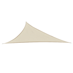 Outsunny Tenda Tendone parasole triangolare (colore: beige, dimensione: 5x5x5m)