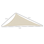 Outsunny-Tenda-Tendone-parasole-triangolare--colore--beige-dimensione--5x5x5m-