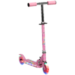 HOMCOM Monopattino per Bambini 3-7 Anni Pieghevole a 2 Ruote e Altezza Regolabile, 67x30x63/68/73/76 cm, Rosa