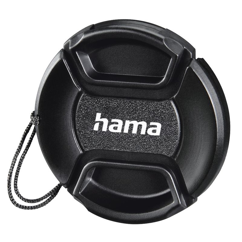 Hama-Smart-Snap-tappo-per-obiettivo-Fotocamera-55-cm-Nero--Hama-Smart-Snap-Lens-Cap-with-Cord-For-Lenses-w--55mm-Filter-