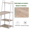 HOMCOM-Scrivania-Pieghevole-con-Libreria-Salvaspazio-in-Metallo-Bianco-e-Legno-MDF-Color-Rovere-106x48x128cm