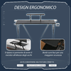 HOMCOM-Scrivania-Gaming-con-Ripiano-per-Monitor-e-Supporti-Nero