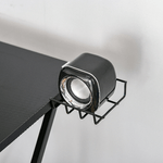 HOMCOM-Scrivania-Gaming-con-Ripiano-per-Monitor-e-Supporti-Nero