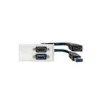 Vivolink WI221295 presa energia HDMI  USB A Bianco (Outlet Panel HDMI USB3.0)