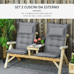 Outsunny-Set-2-Cuscini-da-Esterno-e-Interno-Imbottiti-per-Sedie-a-Schienale-Alto-in-Poliestere-50x120x9cm-Grigio-Scuro