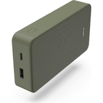 Hama Colour 20 Green 20000mAh Fast Charge Powerbank USB-A & USB-C LED Capacity Indicator