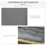 Outsunny-Set-2-Cuscini-da-Esterno-e-Interno-Imbottiti-per-Sedie-a-Schienale-Alto-in-Poliestere-50x120x9cm-Grigio-Scuro