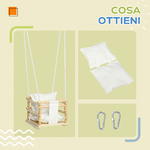 AIYAPLAY-Altalena-per-Bambini-9-36-Mesi-in-Legno-e-Cotone-con-Corda-Regolabile-e-Cuscino-30x30x110-180-cm