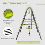 Outsunny-Set-Altalene-da-Giardino-per-Bambini-3-10-anni-con-1-Altalena-Doppia-e-1-Altalena-Singola