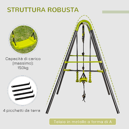 Outsunny-Set-Altalene-da-Giardino-per-Bambini-3-10-anni-con-1-Altalena-Doppia-e-1-Altalena-Singola