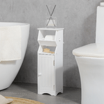 kleankin-Mobiletto-da-Bagno-in-MDF-Bianco-con-Armadietto-e-Spazio-per-Carta-Igienica-19x15x56-cm