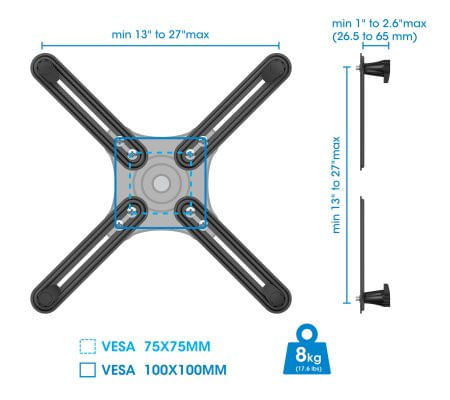 Manhattan-461870-supporto-da-tavolo-per-Tv-a-schermo-piatto-686-cm-27-Nero-Parete--VESA-KIT-4-SCREEN-WITHOUT-VESA----ATT