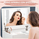 HOMCOM-Toeletta-da-Camera-con-Specchiera-Cassetto-e-Sgabello-Abbinato-in-Legno-Bianco