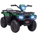 HOMCOM Quad per Bambini 3-6 Anni con 3 Luci LED, Velocità max 4km/h e 50 Minuti max di Carica, 88x45x50 cm