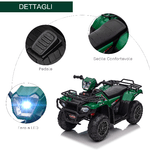 HOMCOM-Quad-per-Bambini-3-6-Anni-con-3-Luci-LED-Velocita-max-4km-h-e-50-Minuti-max-di-Carica-88x45x50-cm