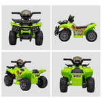 HOMCOM-Quad-Elettrico-per-Bambini-con-Batteria-Ricaricabile-6V-Pulsante-Acceleratore-Eta-18-36-Mesi-70x42x45cm-Verde