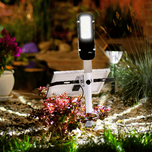 Outsunny-Lampada-Solare-da-Giardino-a-LED-Luce-Regolabile-e-Timer-con-Telecomando-68x37x16cm-Nero