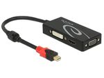 DeLOCK---Convertitore-video---DisplayPort---HDMI---VGA---DVI---DVI-HDMI-VGA---Nero---Vendita-al-dettaglio--62855-