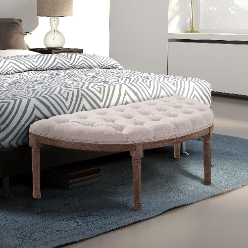 HOMCOM-Panca-Fondoletto-Semicircolare-con-Struttura-in-Legno-e-Imbottitura-in-Stile-Chesterfield-Beige-1405x51x48cm