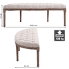 HOMCOM-Panca-Fondoletto-Semicircolare-con-Struttura-in-Legno-e-Imbottitura-in-Stile-Chesterfield-Beige-1405x51x48cm