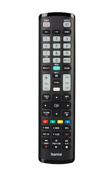 Hama-Universal-IR-Remote-Control-for-Samsung-TVs-Teachable-Smart-Buttons-Illuminating-Buttons-10m-Range