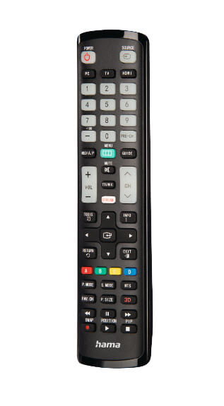 Hama-Universal-IR-Remote-Control-for-Samsung-TVs-Teachable-Smart-Buttons-Illuminating-Buttons-10m-Range