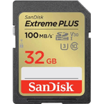 Sandisk EXTREME PLUS 32GB SDHC MEMORY - CARD 2-PACK 100MB/S 60MB/S UHS-I