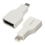 LogiLink CV0110 adattatore per inversione del genere dei cavi Mini Displayport DisplayPort Grigio