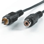 LINK SELECTED VALUE Cinch Cable, simplex M - F 10 m cavo audio RCA Nero