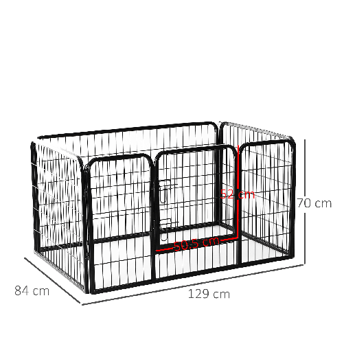 PawHut-Recinto-Modulare-per-Animali-Domestici-125x80x70cm