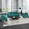 HOMCOM-Divano-2-Posti-Moderno-con-Rivestimento-in-Tessuto-e-Imbottitura-Spessa-160-x-87-x-87cm-Verde