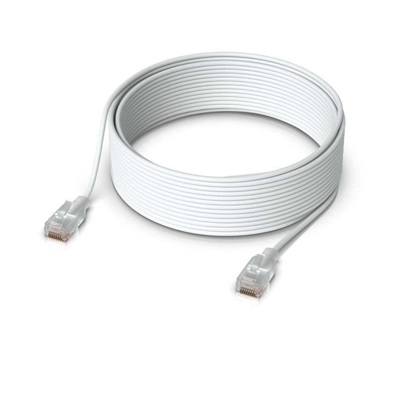 Ubiquiti-UACC-Cable-Patch-EL-15M-W-cavo-di-rete-Translucent-Bianco-Cat6--Nano-thin-patch-cable-with---2.5-GbE-support-de