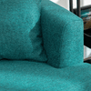 HOMCOM-Divano-2-Posti-Moderno-con-Rivestimento-in-Tessuto-e-Imbottitura-Spessa-160-x-87-x-87cm-Verde