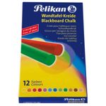 Pelikan 701367 gesso per lavagna Blu, Marrone, Verde, Arancione, Rosso, Viola, Giallo 12 pz