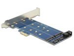 DeLOCK-PCI-Express-Card->-2-x-internal-M.2-NGFF---Speicher-Controller---USB2.0---M.2-Card---SATA-6Gb-s-Low-Profile---6GB