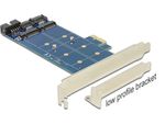 DeLOCK-PCI-Express-Card->-2-x-internal-M.2-NGFF---Speicher-Controller---USB2.0---M.2-Card---SATA-6Gb-s-Low-Profile---6GB