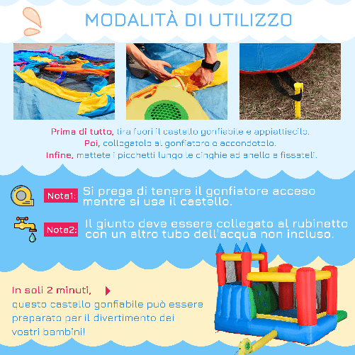 Outsunny-Gioco-Gonfiabile-per-Bambini-3-8-Anni-con-Scivolo-Trampolino-Piscina-max-4-Bambini-330x245x215cm
