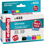 cartucce-per-stampante-edding-EDD-433-nero-ciano-magenta-giallo-compatibili-con-Brother-LC-980BK-C-M-Y-set-di-4