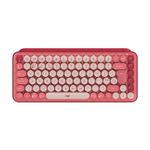 Logitech Pop Keys tastiera RF senza fili  Bluetooth QWERTY Inglese UK Borgogna Rosa Rosa (POP Keys Wireless Mechanical K