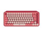 Logitech-Pop-Keys-tastiera-RF-senza-fili--Bluetooth-QWERTY-Inglese-UK-Borgogna-Rosa-Rosa--POP-Keys-Wireless-Mechanical-K