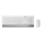 MediaRange MROS106 tastiera Mouse incluso Casa RF Wireless QWERTZ Tedesco Argento, Bianco