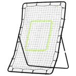 HOMCOM Rete Elastica Rimbalzo da Calcio Rimbalzatore Portatile 90×80×140cm