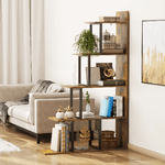 HOMCOM-Libreria-Stile-Industriale-5-Livelli-102-x-30-x-160-cm