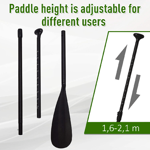 HOMCOM-Tavola-Gonfiabile-SUP-Stand-Up-Paddle-con-Pagaia-Regolabile-Tavola-da-Surf-con-Accessori-Verde-302x76x15cm