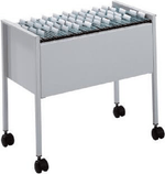 DUREVOLE-carrello-per-cartelle-sospese-Folderboy-a-fila-singola-grigio-chiaro-grigio-chiaro