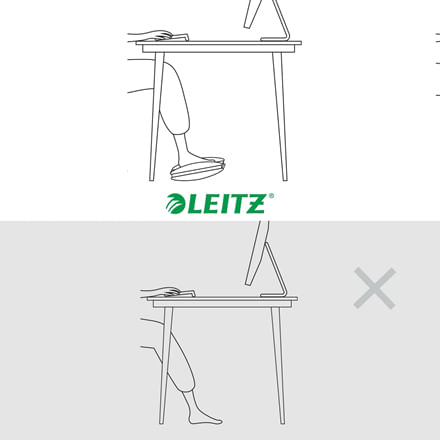 Leitz-Ergo-Grigio--Leitz-Ergo-Adjustable-Computer-Foot-Rest-