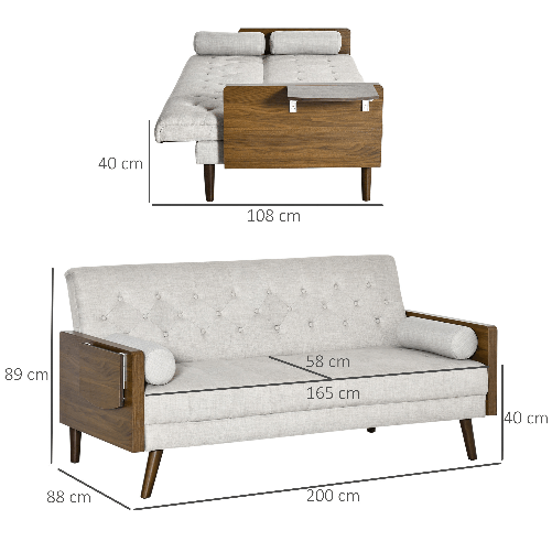 HOMCOM-Divano-Letto-Singolo-con-Mensole-Laterali-Seduta-3-Posti-e-Schienale-3-Reclinazioni-200x88x89cm