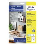 Avery Zweckform Avery LR3424-10 etichetta autoadesiva Rettangolo Permanente Bianco 120 pz